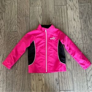 PUMA size 4 Kids Pink and Black jacket